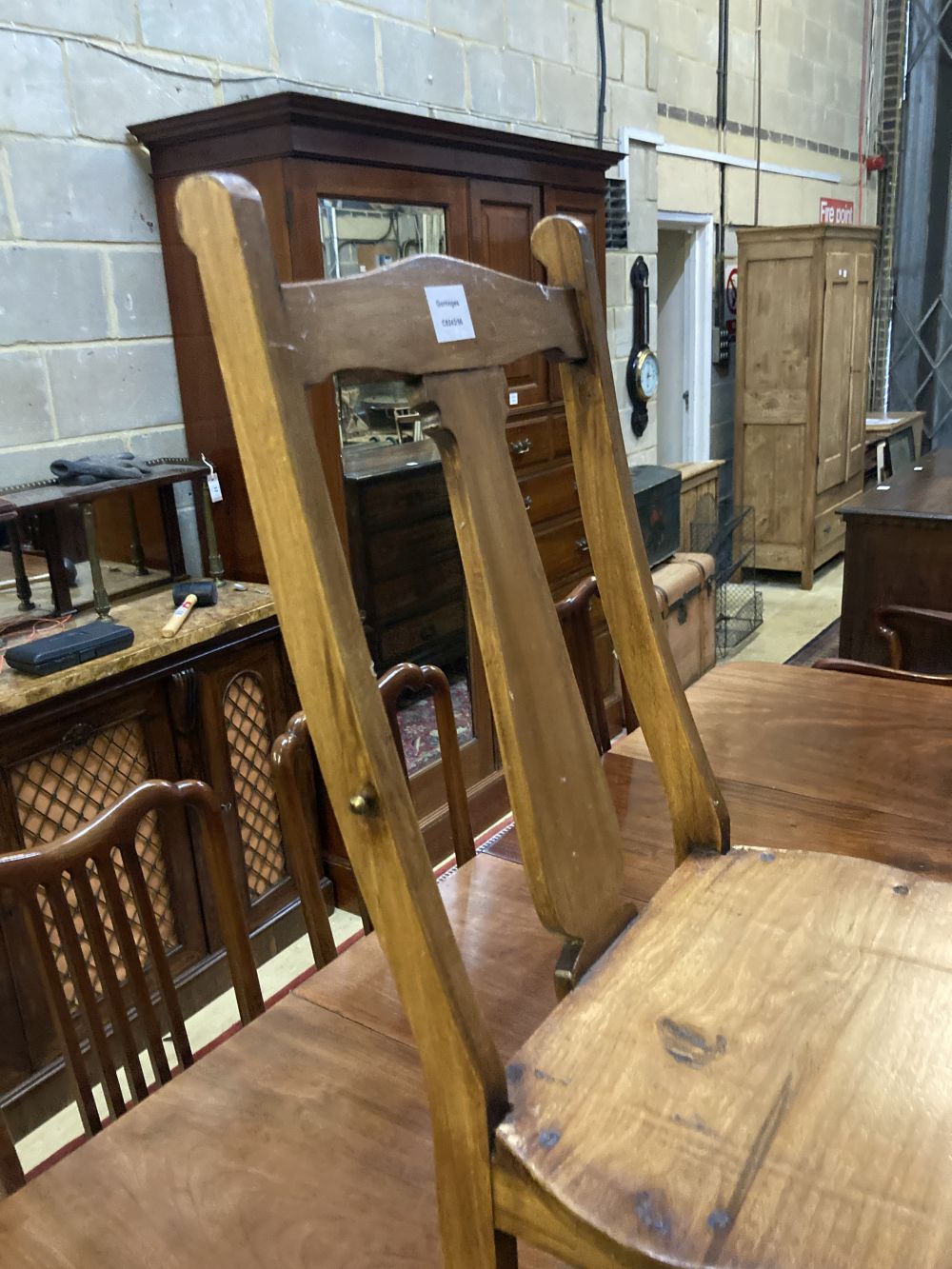 A 19th century metamorphic chair / library steps